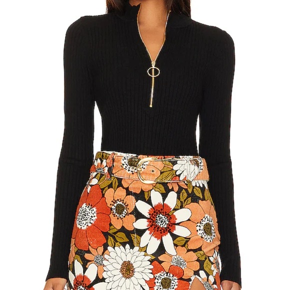 BNWT Show Me Your Mumu Charlie Zip Sweater - Picture 1 of 2